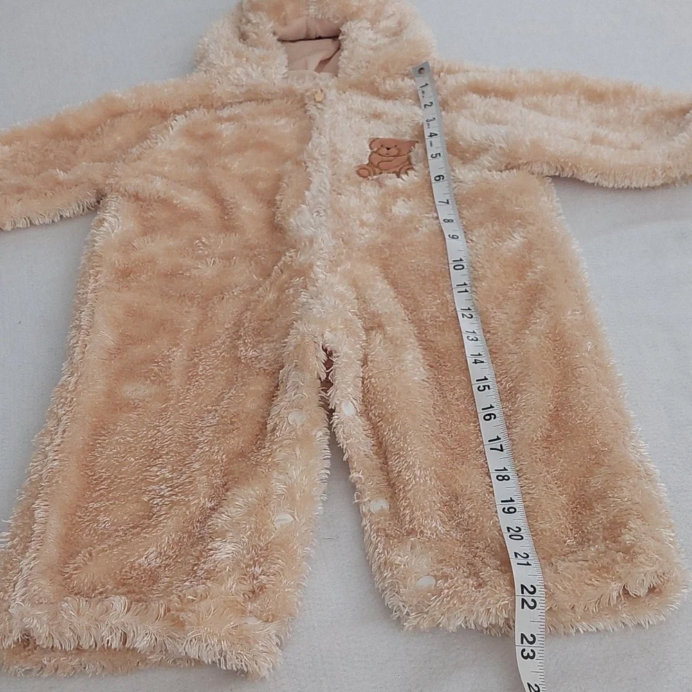 Tan Teddy Bear Baby Hooded Onesie/Costume NWOT